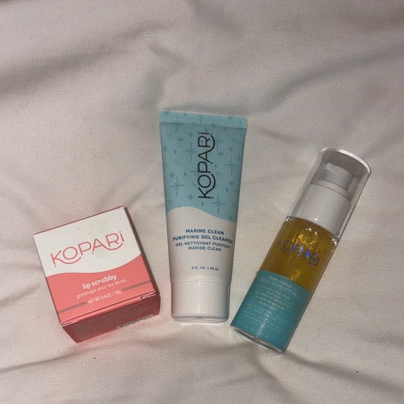 Kopari Skincare Trio - Pink, Blue, and Yellow - Picture 1 of 4